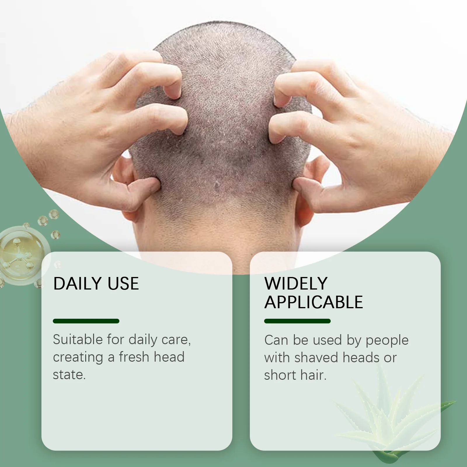 Bald Care Cream Hydrating Shave Their Head Strengthen Roots Anti Hair Loss Reduce Oilness Scalp Nourishing Hair Follicles Balm