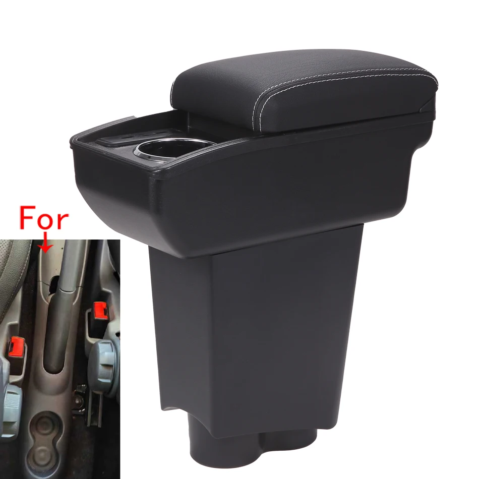 Boîte d'accoudoir pour Fiat 500, boîte de rangement centrale pour Fiat 500, 2000-2011, support de bras dédié, pièces automobiles