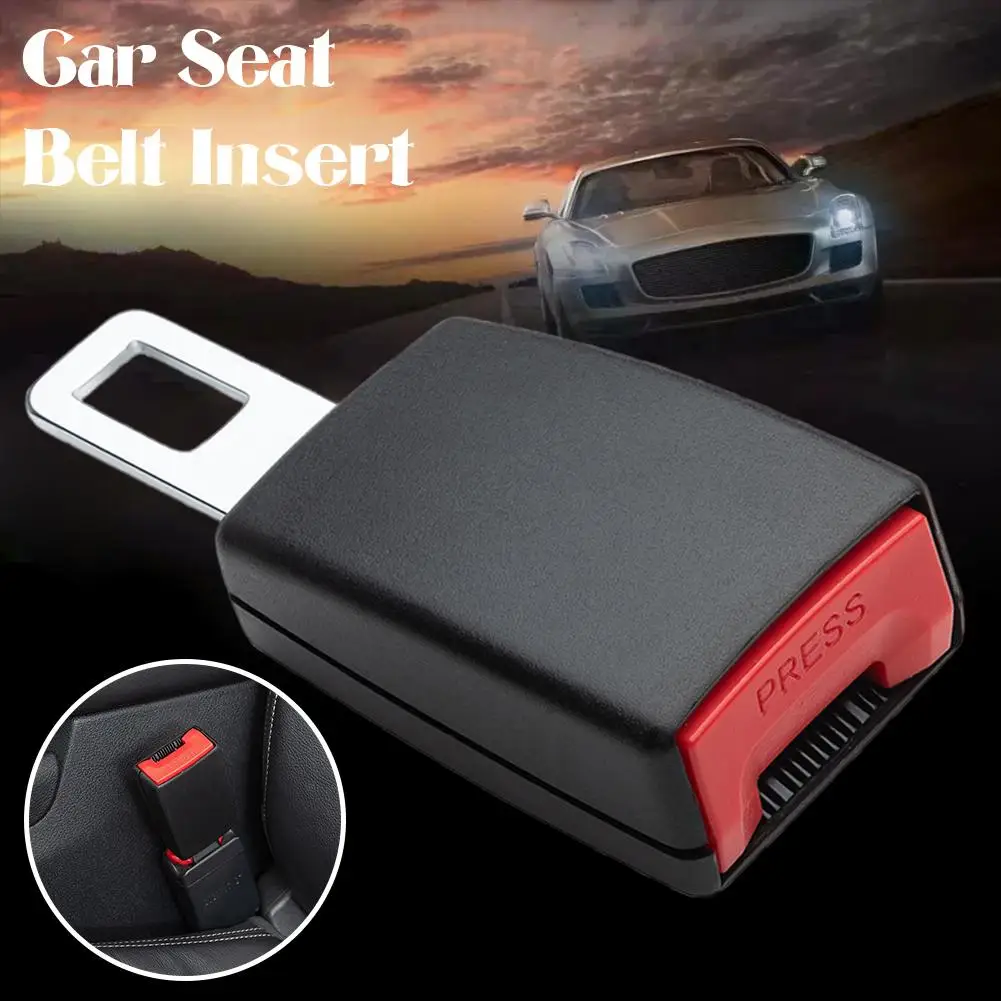 Extensor de Cinto de Segurança Automotivo 1/2 Peça, Almofada de Extensão para Cinto de Segurança, Fivela de Encaixe, Clipe de Cinto de Segurança, Acessório Automotivo