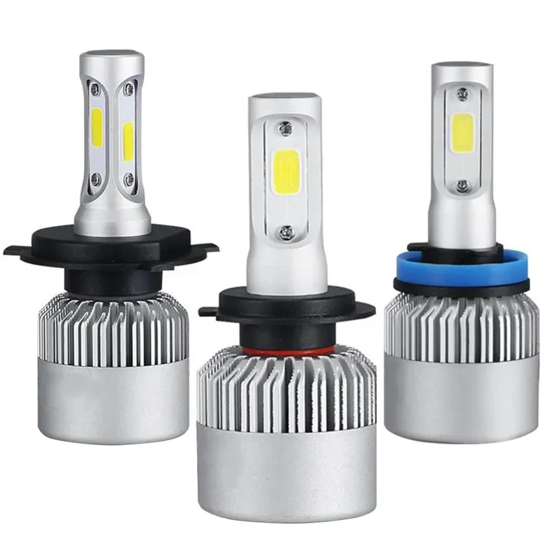 H4 LED H7 LED H11 LED Headlight Bulb COB Car LED Headlights Bulbs Hi/Lo Beam 16000LM 6000K Auto Head Lamp 12V LED Lights for Car