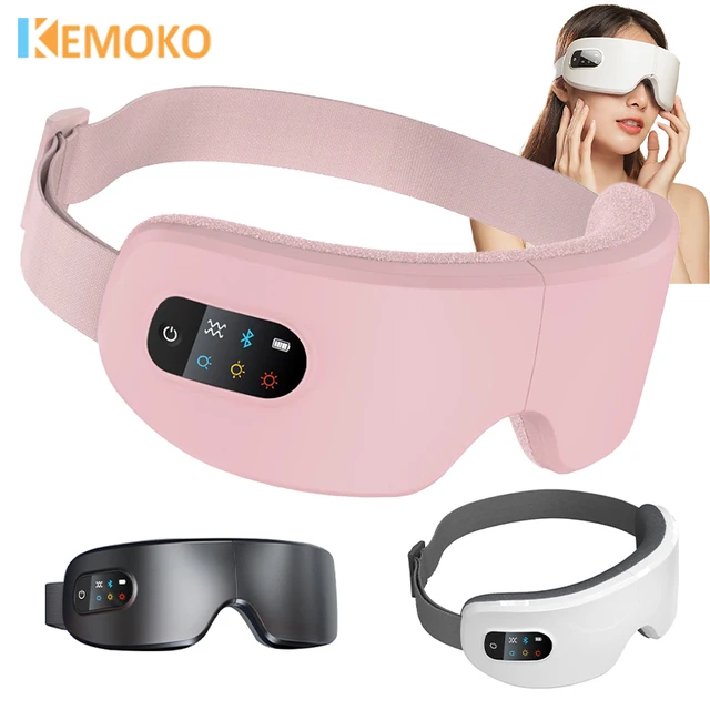 Masażer do oczu 4D inteligentna poduszka powietrzna wibracje przyrząd do pielęgnacji oczu gorący kompres Bluetooth okulary do masażu oczu zmęczenie pielęgnacja przeciwzmarszczkowa