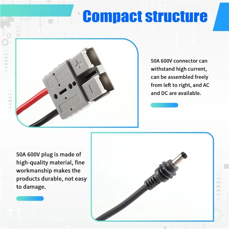 AAAF For Starlink Mini Connetor Plug DC Cable For Starlink Mini Connetor For Anderson Plug