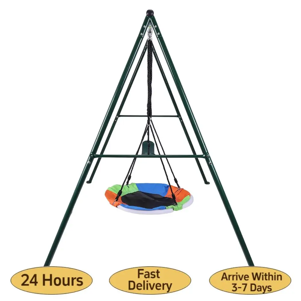 

Heavy Duty Playground Frame Rust Proof Multi-Player Swinging Stand Multi-Purpose for Universal Swing Soft Board Swing
