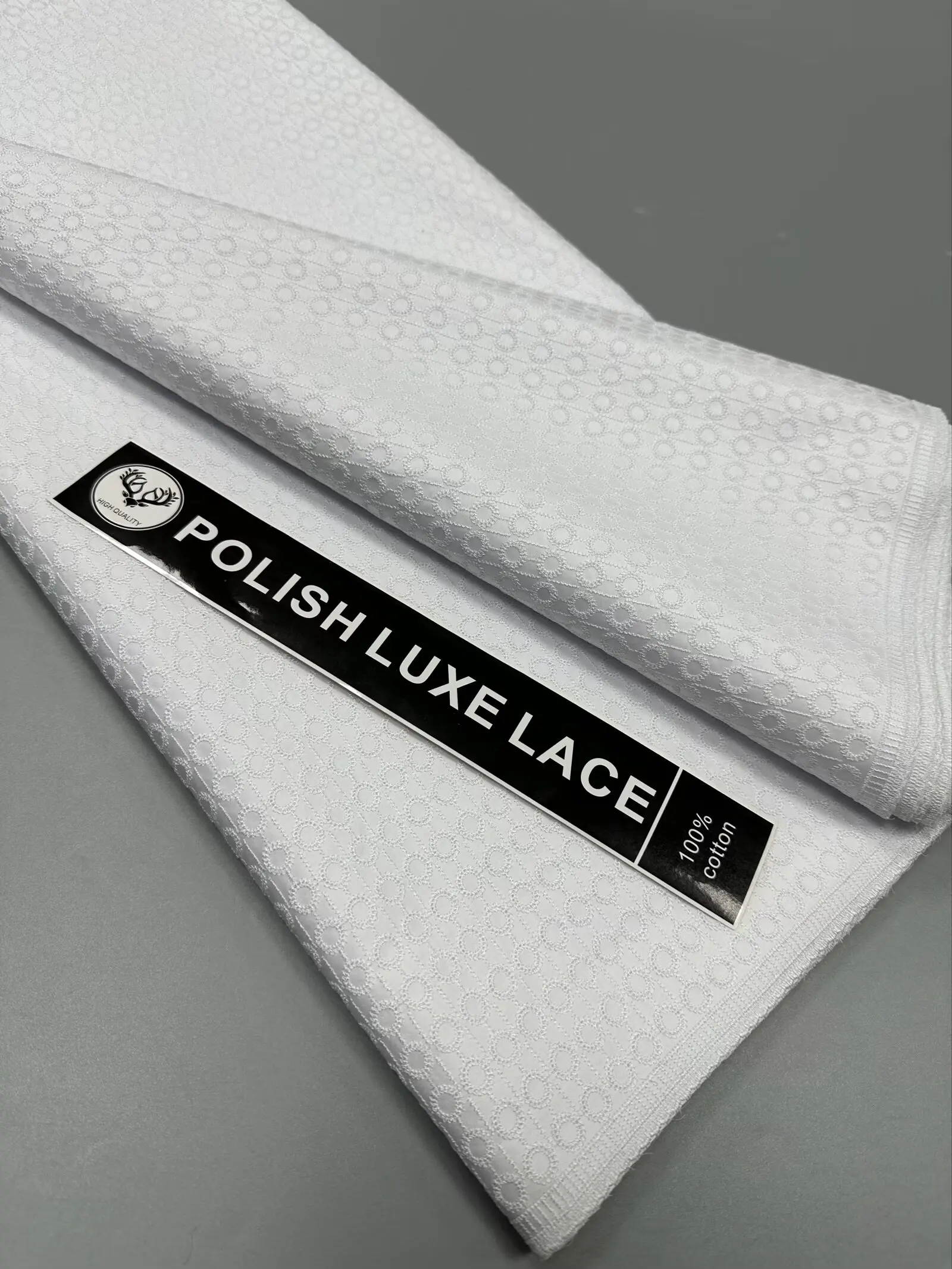 

2025 African Nigerian Tulle Lace Fabric for Dress Sewing High Quality Pure Embroidery Damask Cotton Wedding Party 5Yard hz1389