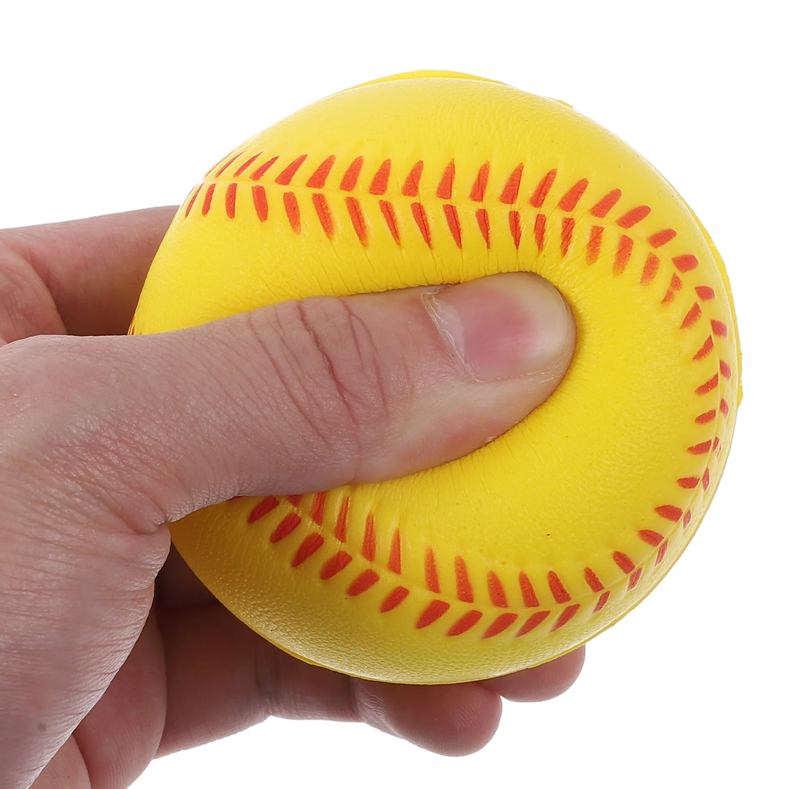 

12pcs Soft Baseball PU Training Balls Yellow Outdoor Toys Kids Sports Fun Games Flexible Safe
