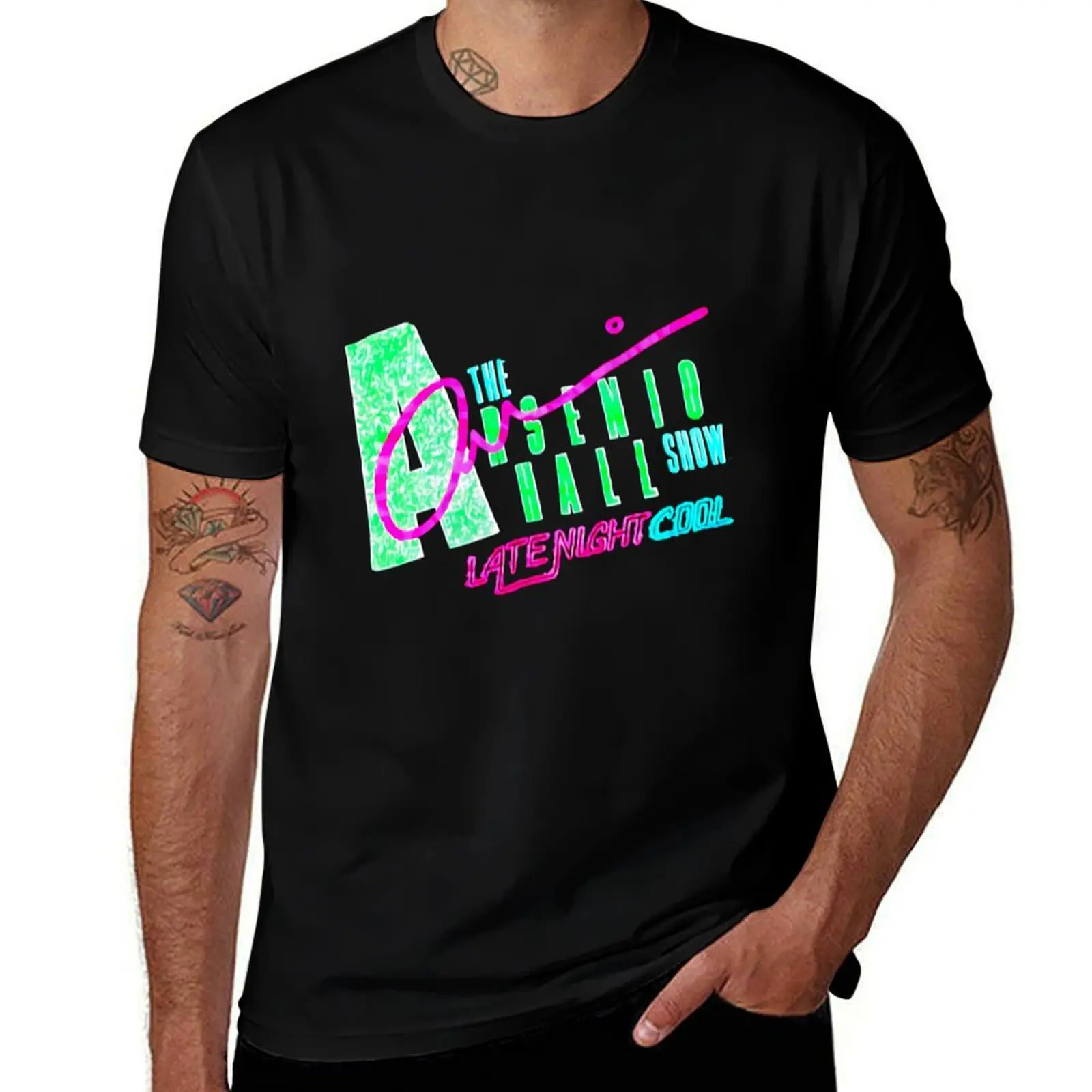 1990 The Arsenio Hall Show Rare Vintage T-Shirt Soft Touch Basic Cotton T-Shirt