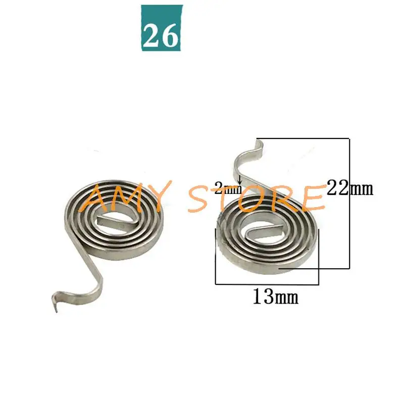 Soporte de cepillo de carbono para reparación, resorte helicoidal para Makita 9553 100 Hida 604, amoladora angular Dragon 19, taladro eléctrico Bosch 26, martillo, 4 Uds.