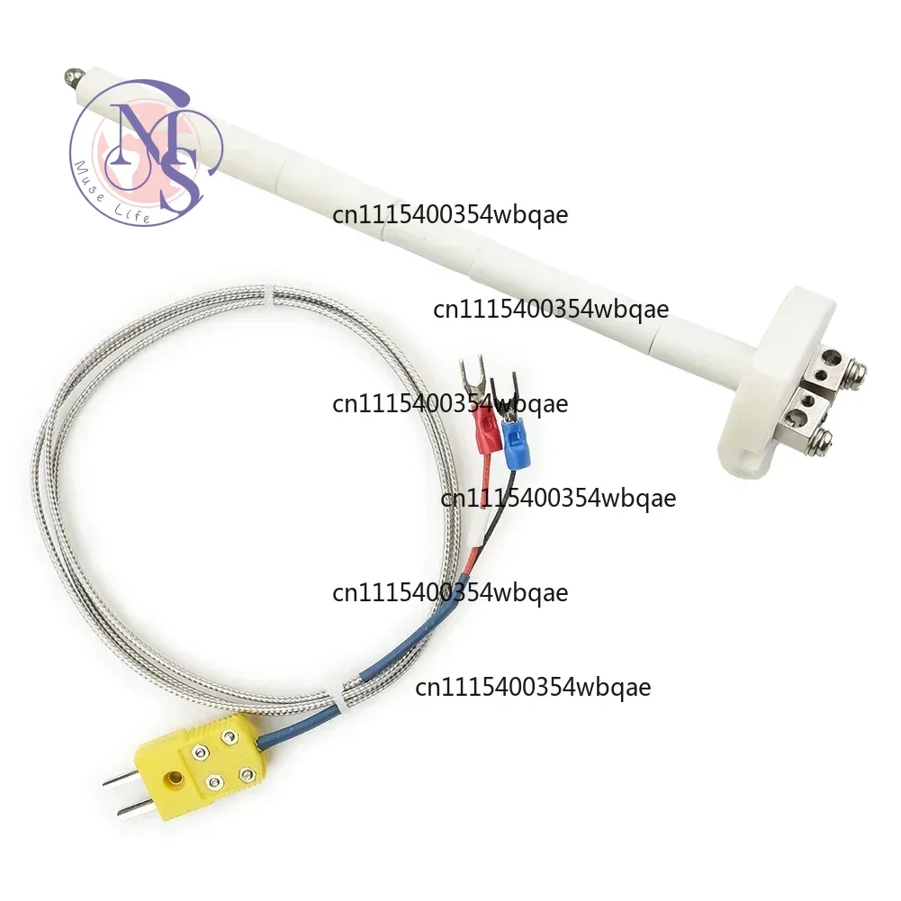 ZOCI-for K Type Thermocouple Ceramic Kiln Probe, -50℃ to 1300℃ High Temperature Sensor for Temperature Controller