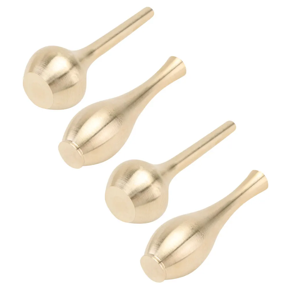 

4pcs Retro Copper Vases Creative Small Tabletop Flower Ware Home Decoration Desktop Adornment Gift Pure Metal Delicate