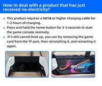 SF3500 Handheld Game Console, 5-Inch IPS Large Screen Portable Game Console, Built-in 20000+ Games, Supports FHD Output 5