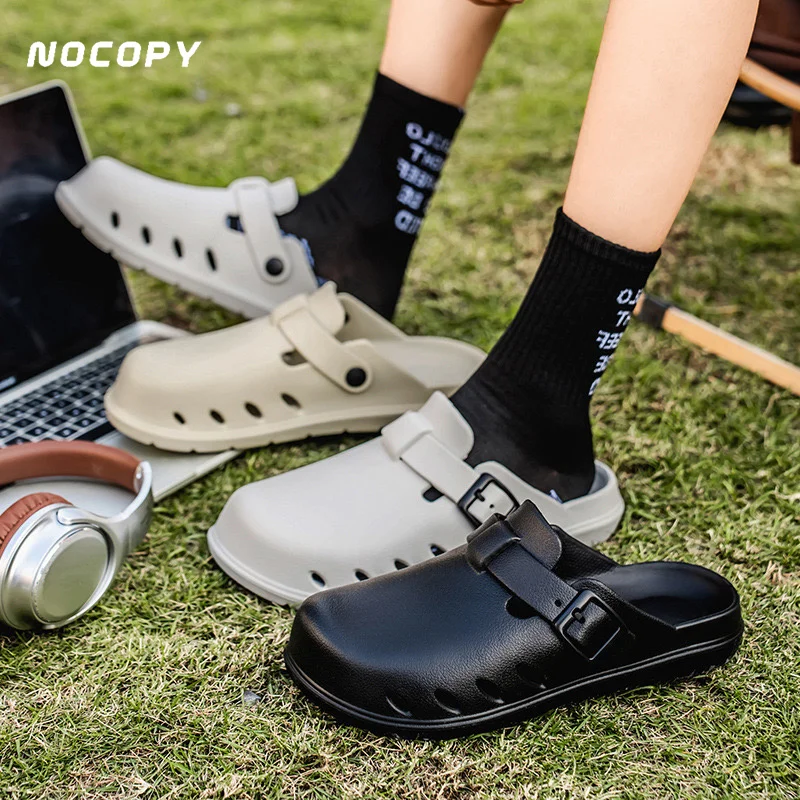 

Мужские сандалии NOCOPYBirkenstockEVAЦеплошные женские сандалии с закрытым носком, большой размер, модные для вождения и пляжа