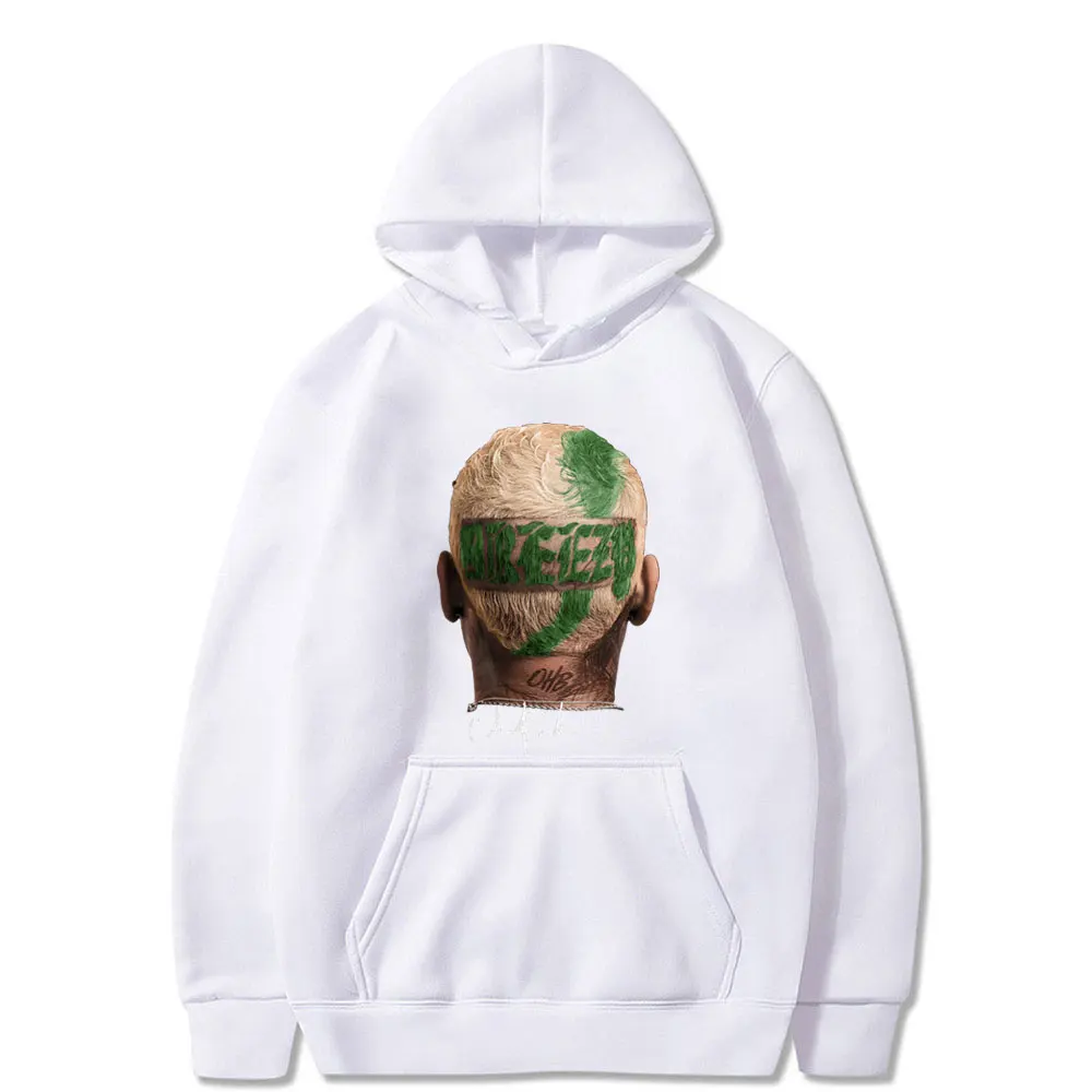 Homens e mulheres de grandes dimensões Hip Hop Hoodies, Fashion Rapper, Chris Brown, Breezy Graphic Hoodie, pulôver solto, Streetwear masculino