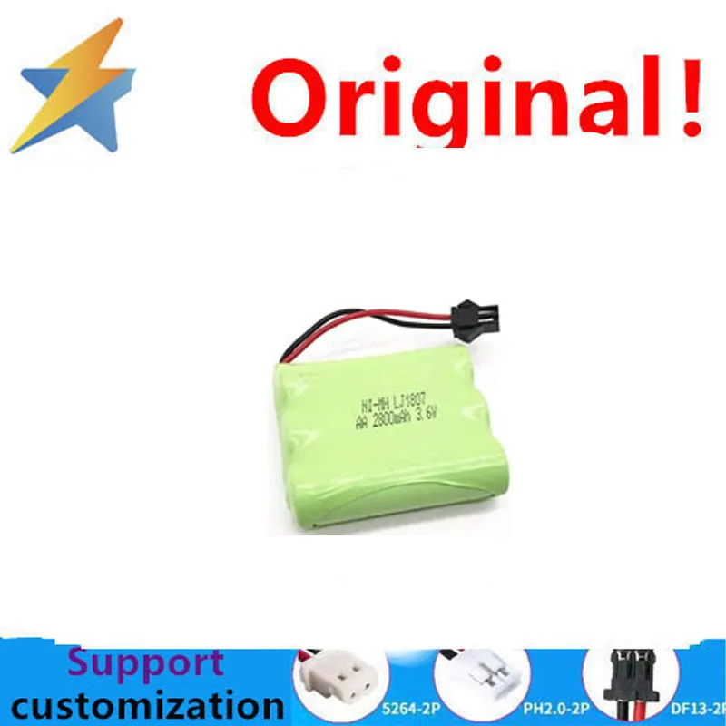 buy more will cheap New Genuine 3.6V AA 2800mAh NiMH Battery with Black Head