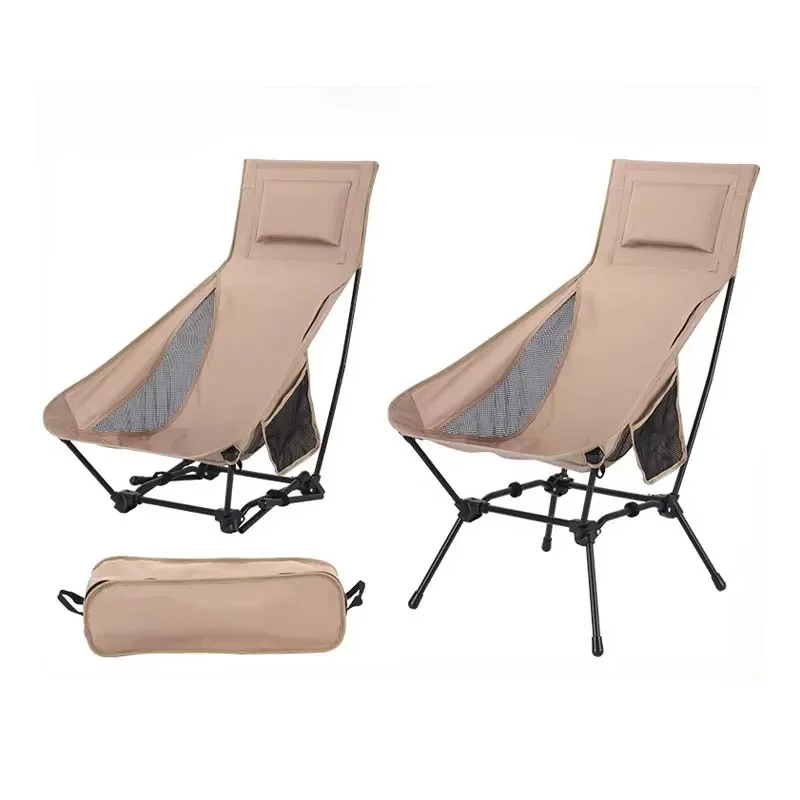 Square Structure Lightweight Long Relay Chair Camping Chair Fishing Mountain Climbing Portable Camping Folding Chair