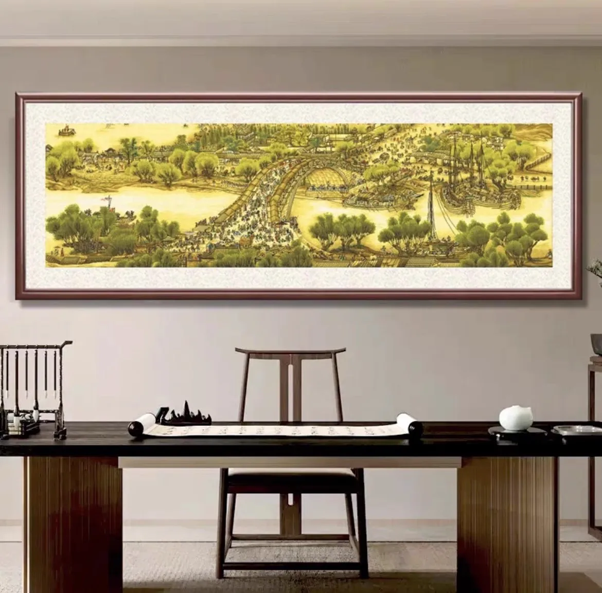 

Along the River During the Qingming Festival Cross Stitch Kits Stamped 11CT Needlework DIY Patterns Handmade Embroidery Set