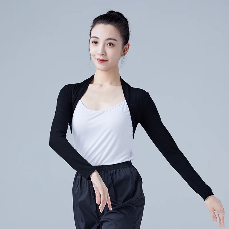 Ballet Shrug Jacket for Women Long Sleeve Dance Cover-Up Warm Practice Wear Outerwear