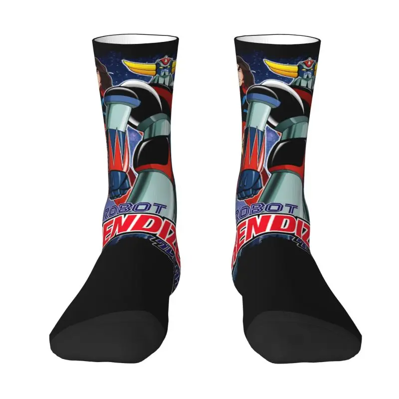 

Носки Goldorak Grendizer Actarus с забавным принтом для мужчин и женщин, эластичные летние, осенне-зимние носки с НЛО-роботом Goldrake Crew