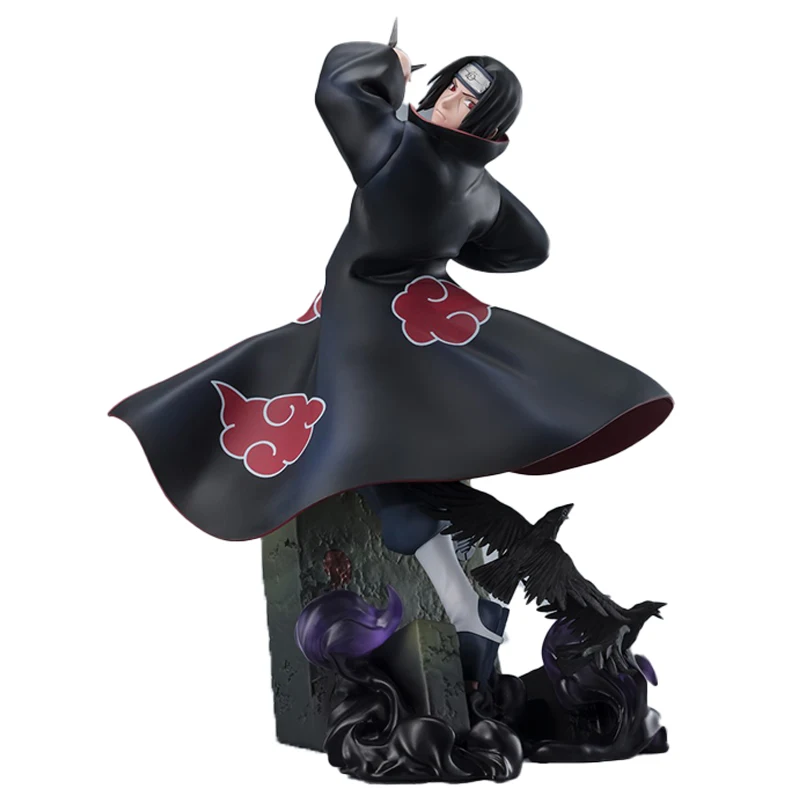 

Оригинальные оригинальные фигурные алкозы BANDAI Uchiha Itachi 24 см, Подлинная Коллекционная модель, анимационный персонаж, игрушка