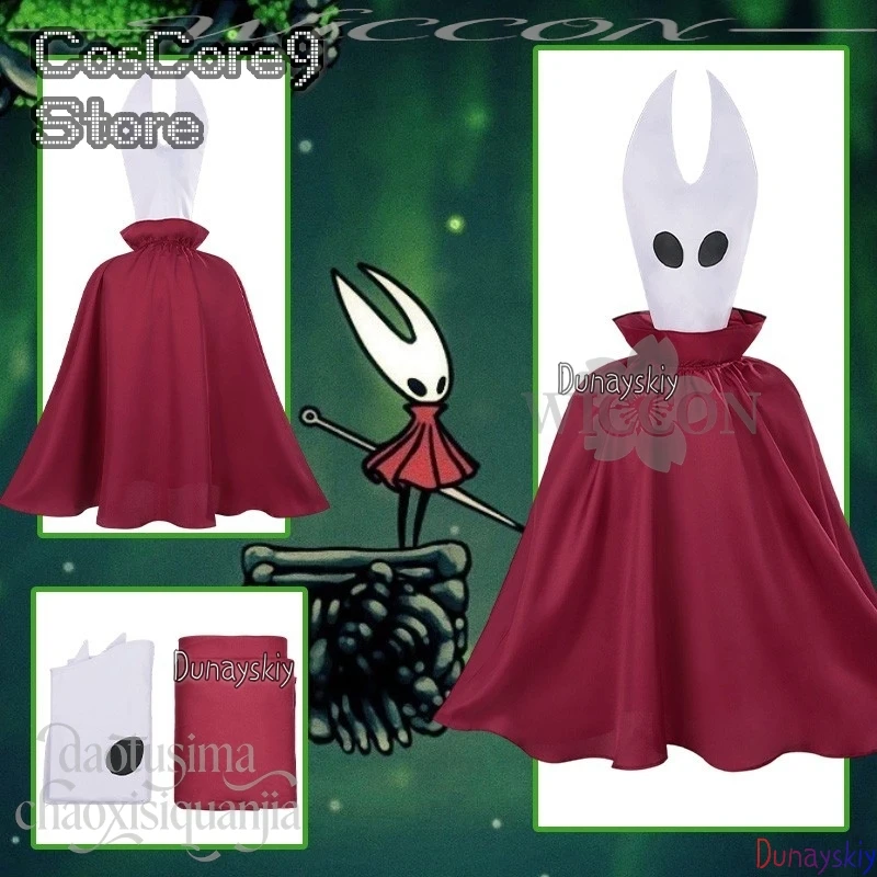 jeu-d'anime-cosplay-hollow-ssi상-masque-en-corne-blanche-cape-rouge-fantome-d'horreur-halloween-activite-de-noel-uniforme-de-fete-chevaliers-ssi