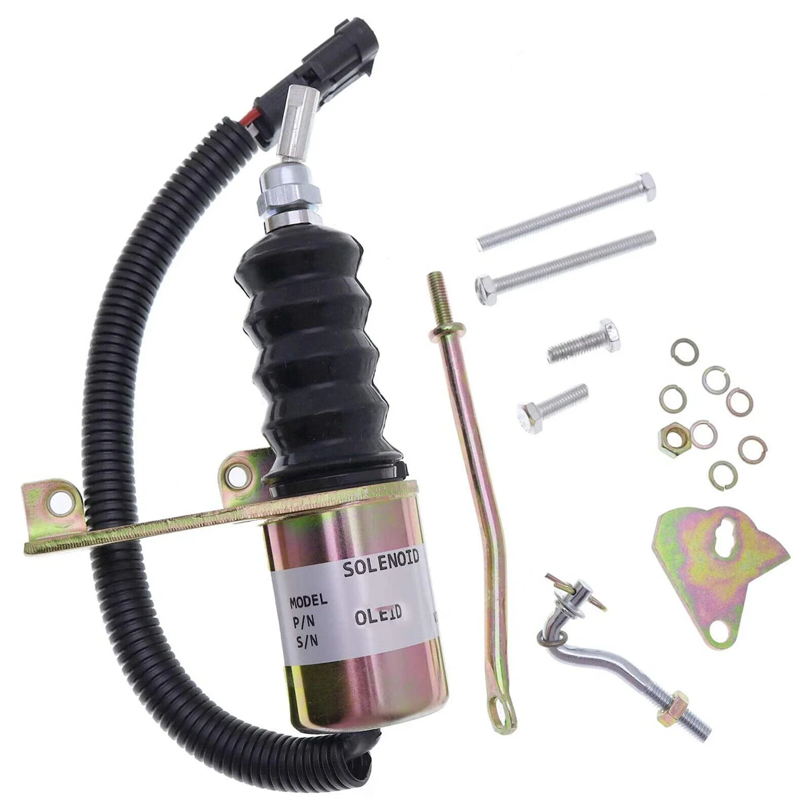 12V DC Fuel Shutoff Solenoid 3932017 SA-3742-12 For Deutz Bosch RSV Cummins 6BT／6CT Engine