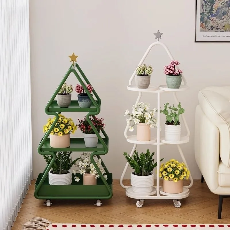 

Indoor household floor-to-ceiling decorative flower pot shelf Balcony metal multi-layer flower stand Simple clothing store displ