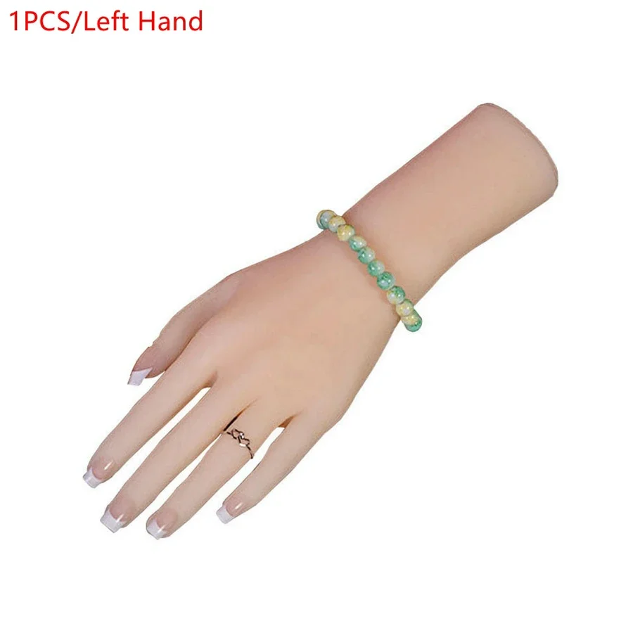 1PCS Silicone Material Female Hands Model Manicure Female Hand Mannequins Realistic Silicone Hand Mannequin For Jewelry Display