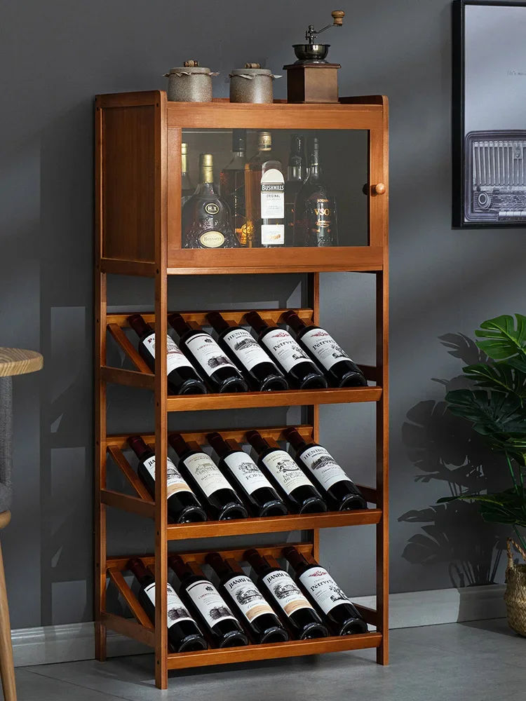 Wine shelf, shelf, household small wine cabinet, wine lattice, bar display