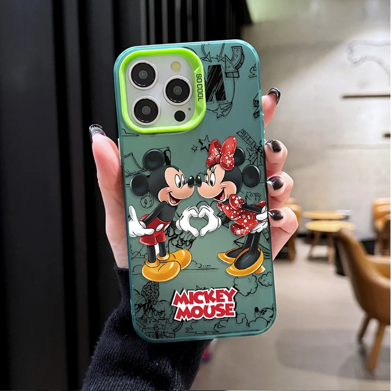 ديزني ميكي ماوس جراب هاتف لسامسونج غالاكسي S25 حافة S24 S23 S22 S21 S20 الترا زائد FE A56 A36 A26 ماتي غطاء الطباعة #4