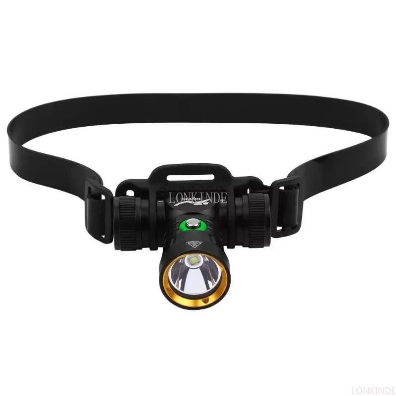 2024 Professional LED Scuba Diving Headlamp 5000LM IPX8 Waterproof Headlight Underwater 200M 18650 Battery Dive Head Torch