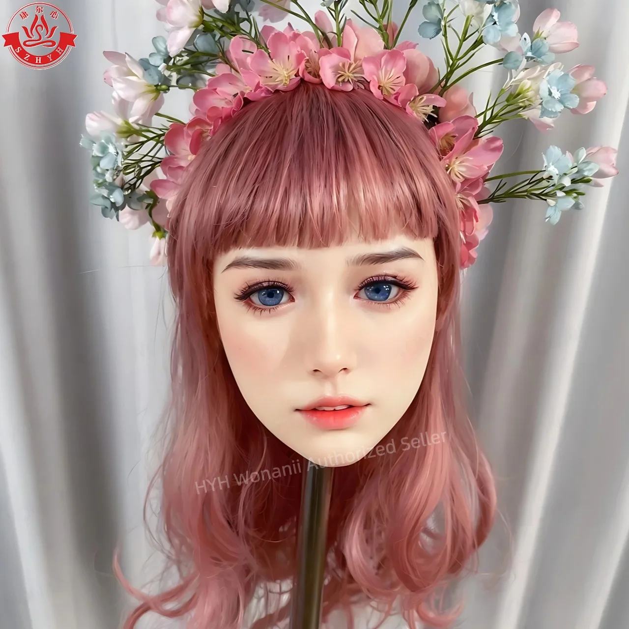 Oneani Food Grade TPE Big Head HYH-THB-KX-0012، واجهة M16، ممارسة مكياج مفتوحة الفم، تصميم تصفيفة الشعر، عرض المجوهرات #1