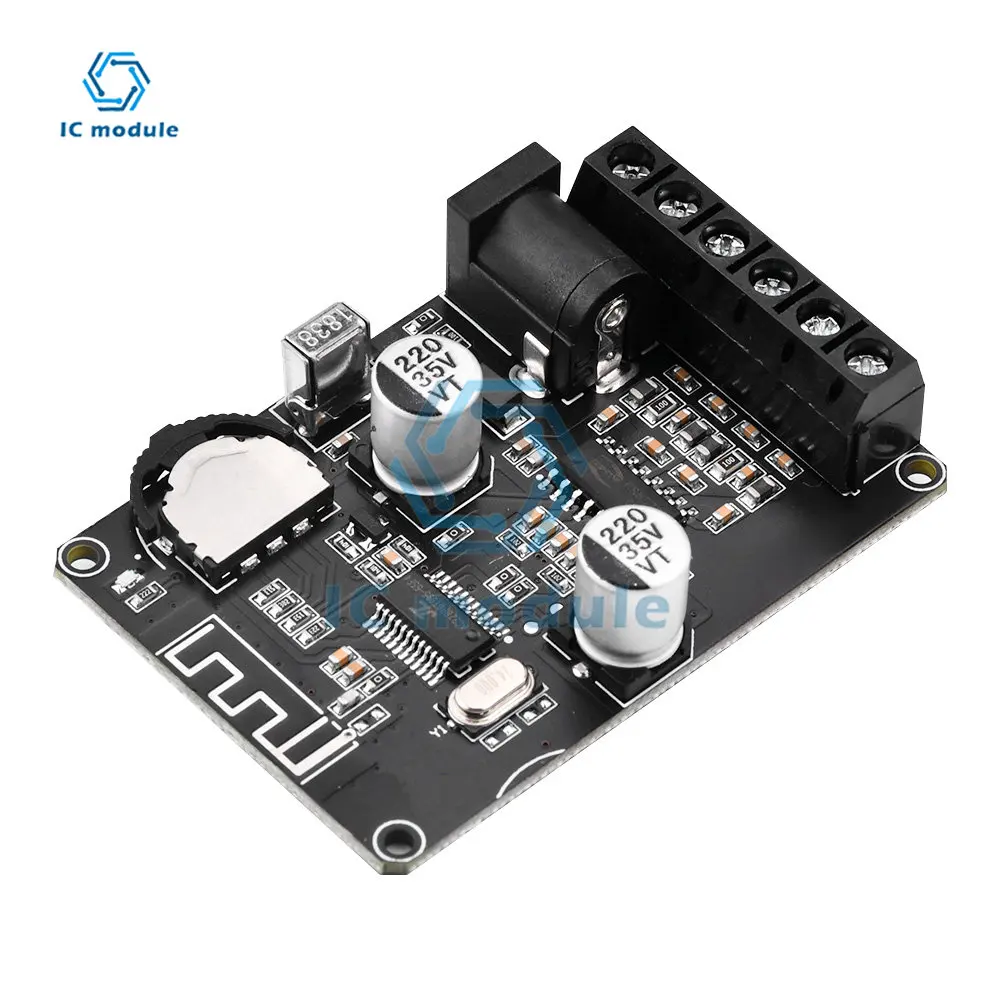 40W DC 5-24V High Power Digital Amplifier Module Stereo Bluetooth Amplifier Board XY-P40W