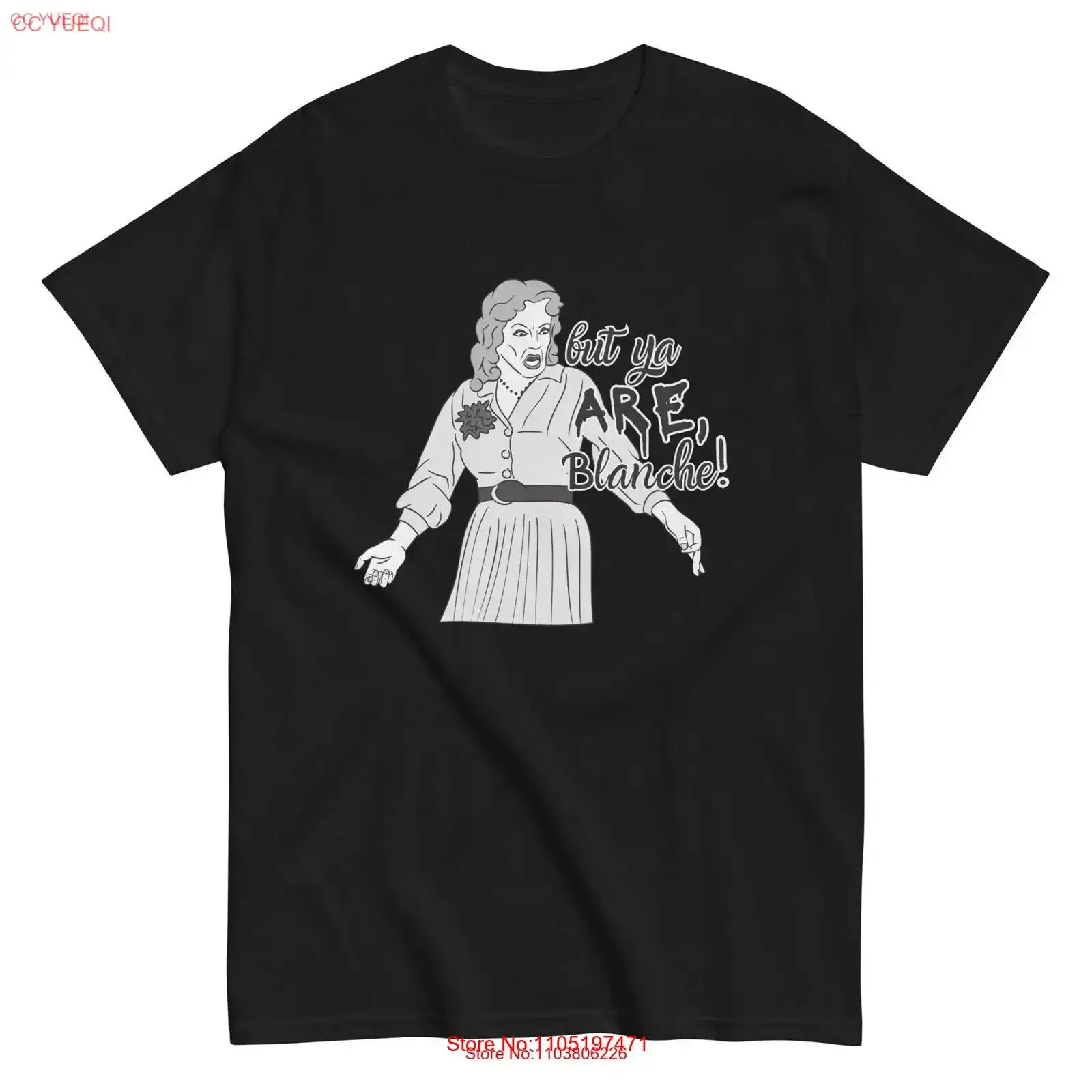 تي شيرت Baby Jane But Ya Are Blanche نادر فريد من نوعه لمحبي مخيم المثليين عبادة الفيلم الكلاسيكي Bette Davis Joan Crawford Feud