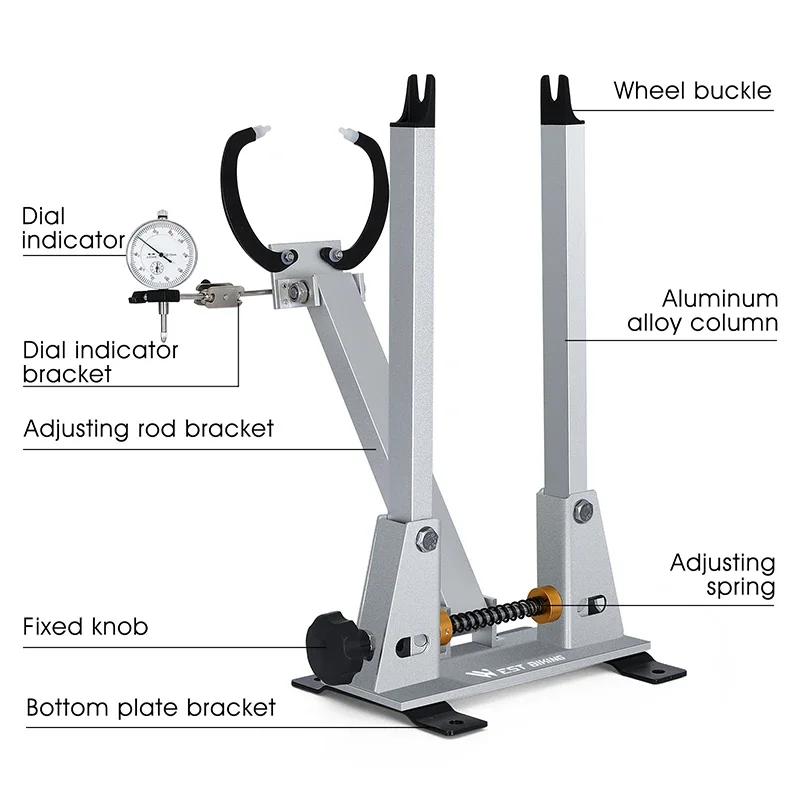 WEST BIKING Wheel Truing Stand 16-29 inch Bike Wheel Repair Stand Truing Stand Adjustment Bicycle Wheel Truning Rims Tools