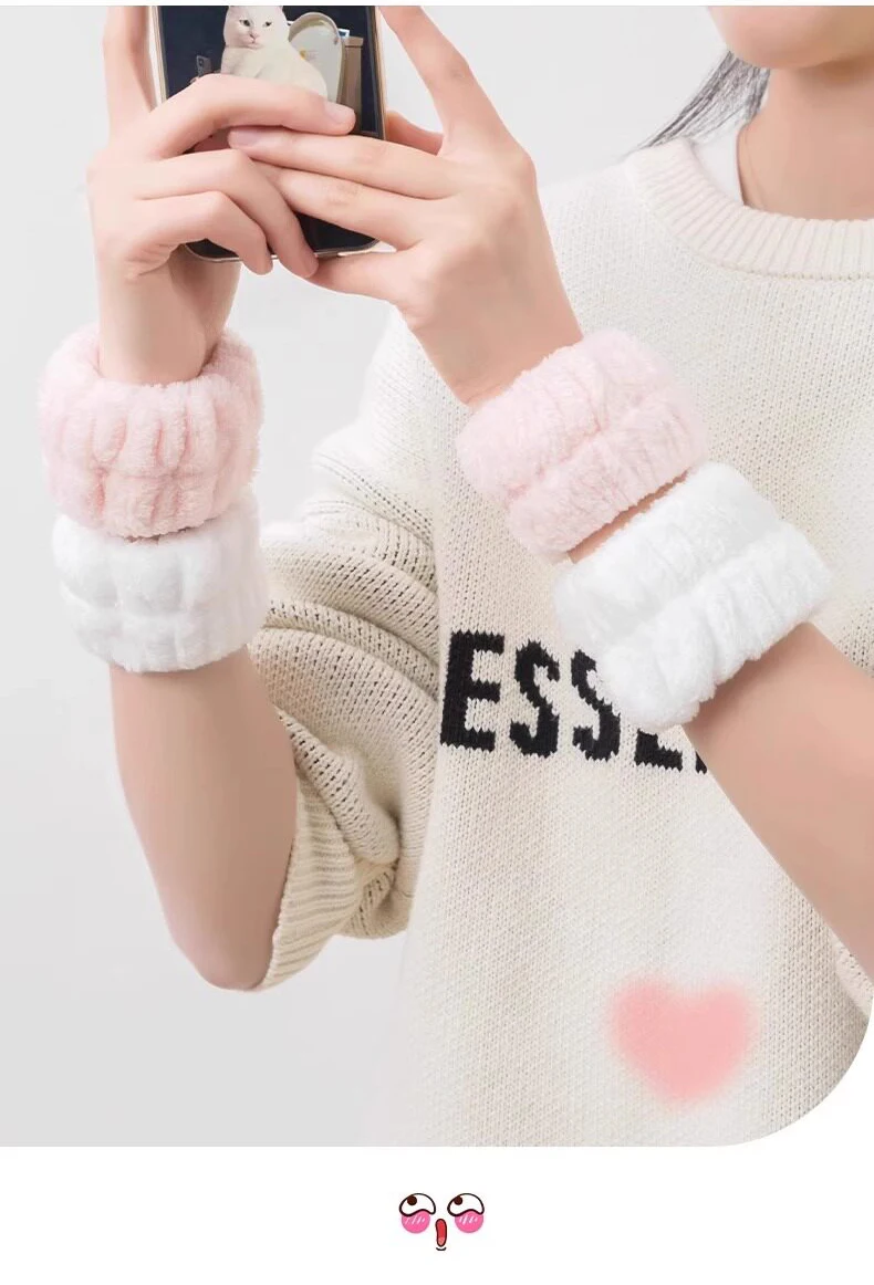 1 Stück Gesichtswasch-Armband, Wasserabsorbierendes Stirnband, Anti-Spritz-Badewannen-Armband, Tropffreies Spa-Armband, Hält Trocken, Morgenroutine Handgelenk-Waschband – Detail 11