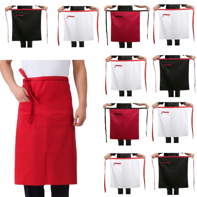 Cooking Chef Apron Set Catering Cap Hotel Chef Man Restaurant Kitchen Cook Work Apron Bakery Cafe Woman Waiter Hat