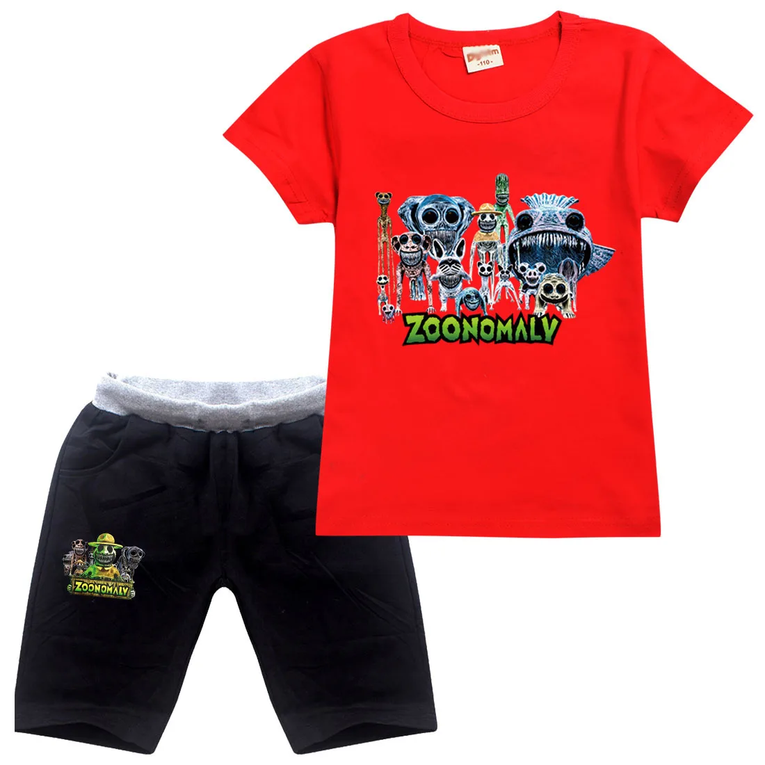 New Game Zoonomaly Boys Girls Summer Clothing Sets Kids Sports T Shirt +Short Pants 2Pcs/Suits Baby Comfortable Outfits Pyjamas