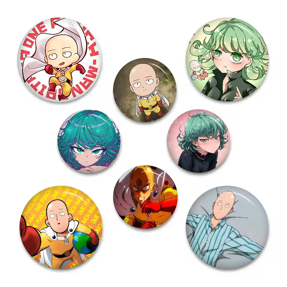 Cartoon-One-Punch Man Soft Button Pin Funny Silly Gnarpy On A Skateboard Meme Badge Gamer Collection Gifts