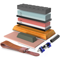 Cutter Sharpener 400#/1000# 3000#/8000# Premium Whetstone Cut Sharpening Stone Set Sharpener Non Slip Base Cutter Sharpener