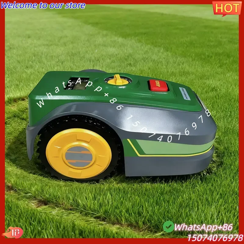 2026 PDM02 Industrial HOME GARDEN YARD SMART REMOTE CONTROL 18V Cordless Battery Operated Automatic Lawnmower 30-60mm