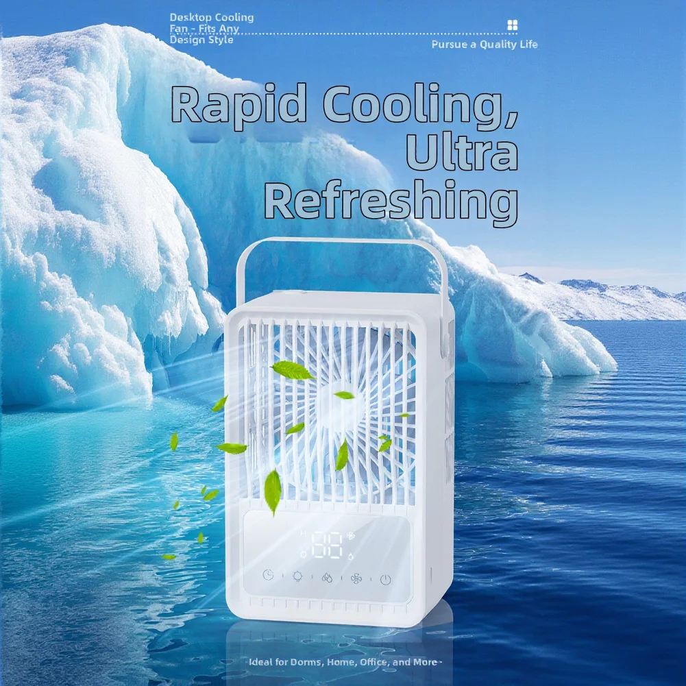 per-le-calde-giornate-estive-ventilatore-umidificatore-silenzioso-con-nebulizzazione-e-led-design-compatto-bianco-timer-intelligente-di-8-ore