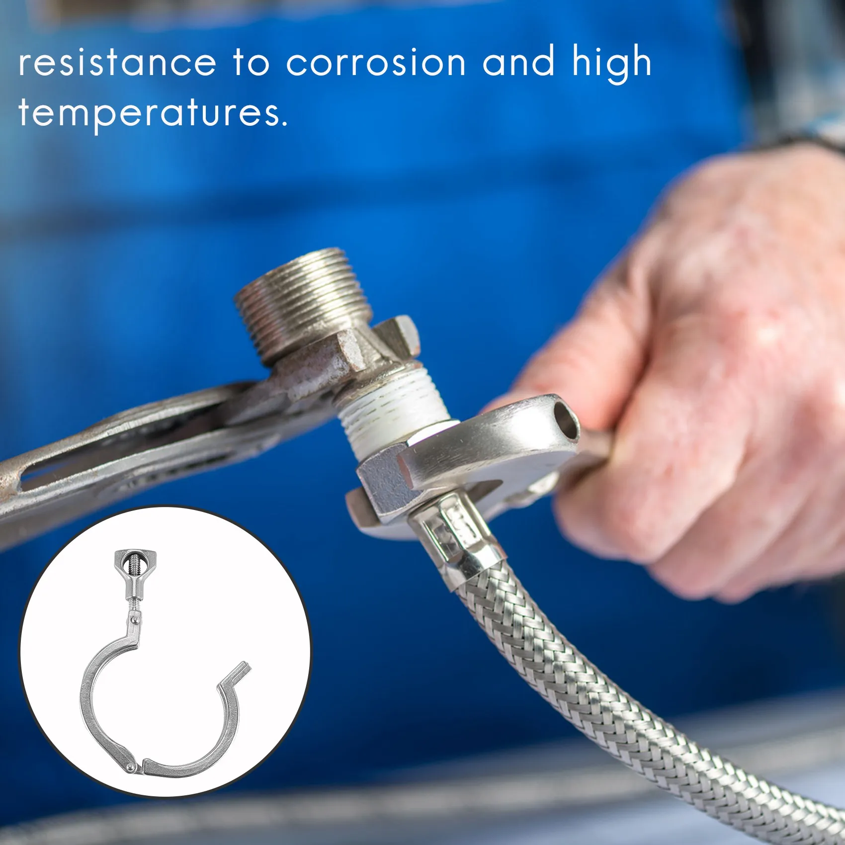 A06K 2 ชิ้น Tri - Clamp เหล็ก Single Pin Heavy Duty Tri Clamp พร้อม Wing Nut สําหรับ Ferrule TC พร้อมปะเก็นซิลิโคน 2 นิ้ว