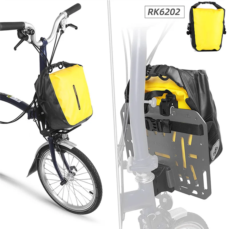 

Адаптер для велосипедной сумки Rhinowalk, передняя стойка, сумка-переноска, блок-адаптер для Brompton, складная велосипедная корзина, коробка, аксессуары для велоспорта
