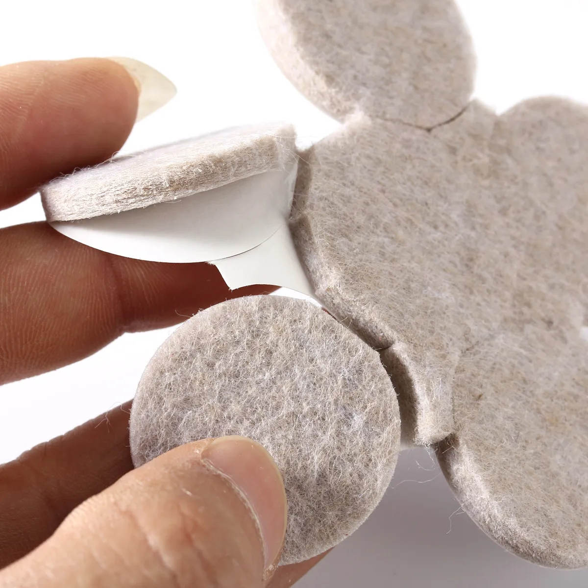 10Pcs Round Felt Pads 2.9cm Diameter Floor Protector Pads for Furniture Hard Surfaces Hardwood Tile Linoleum Scratch Noise