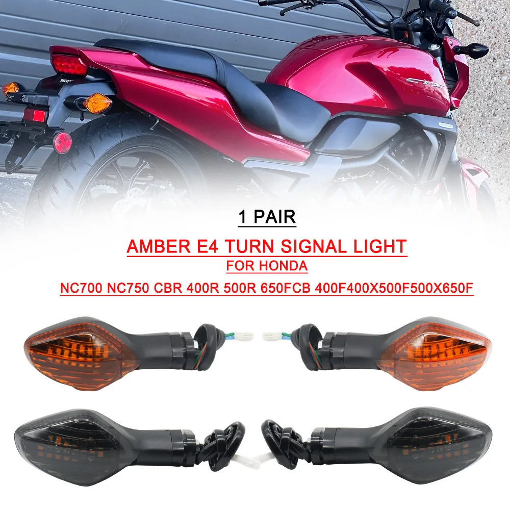 

Motorcycle LED front and rear turn signal flashing lights For HONDA NC700 NC750 S/X/D CBR500R CB650F CB500F NC700X NC 700 750