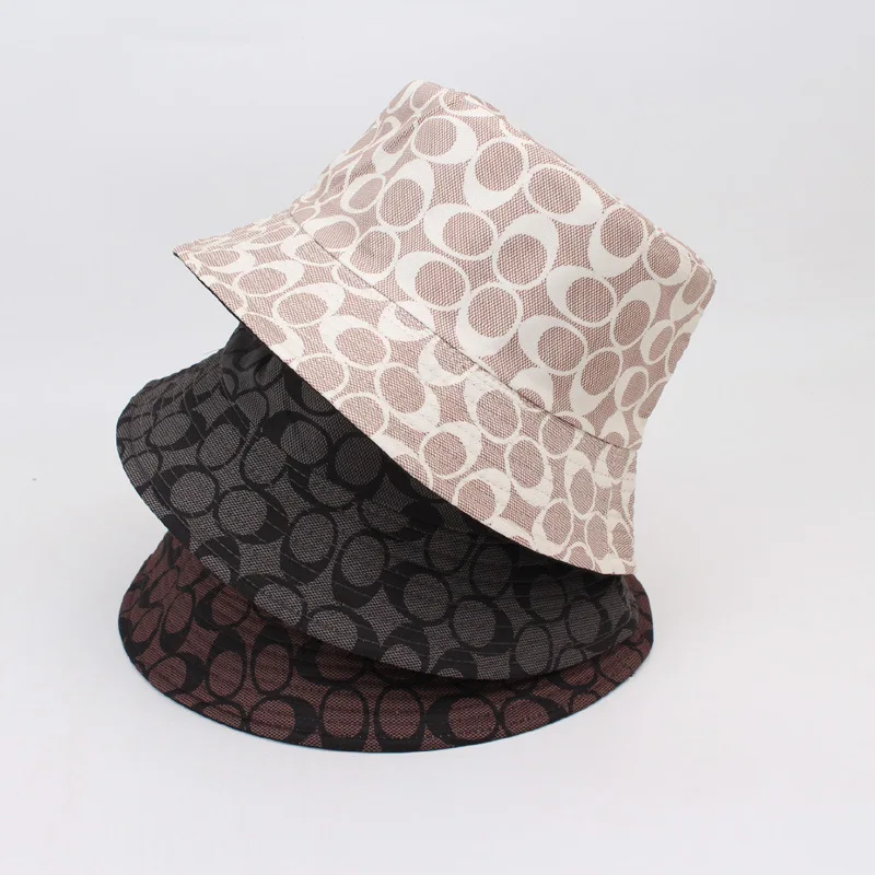 Four Seasons Women's Bucket Hat Double sided Double Wear UV resistant Sunshade Fisherman's Hat Can Store Outdoor Fashion