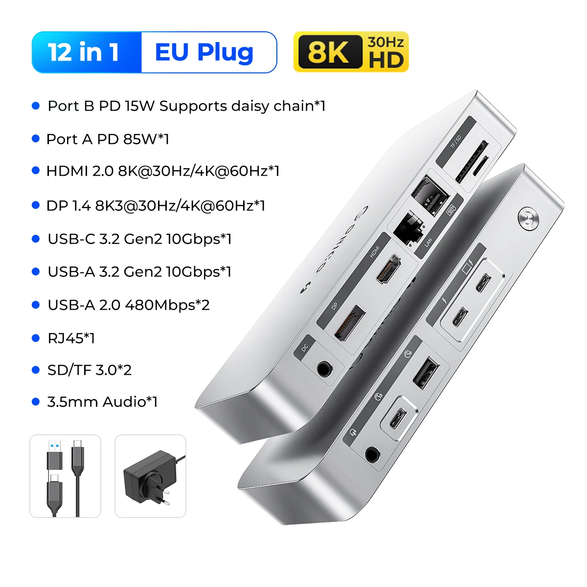 Orico Thunderbolt4 ドッキングステーション 8K対応