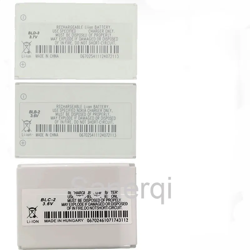 Аккумулятор BLC-2 BLB-2 BLD-3 для Nokia 3310 3330 3410 7210 2100 3300 6220 6610 7250 I6260 6200 6610 6610i 7250i 3610 6500 6510 6590