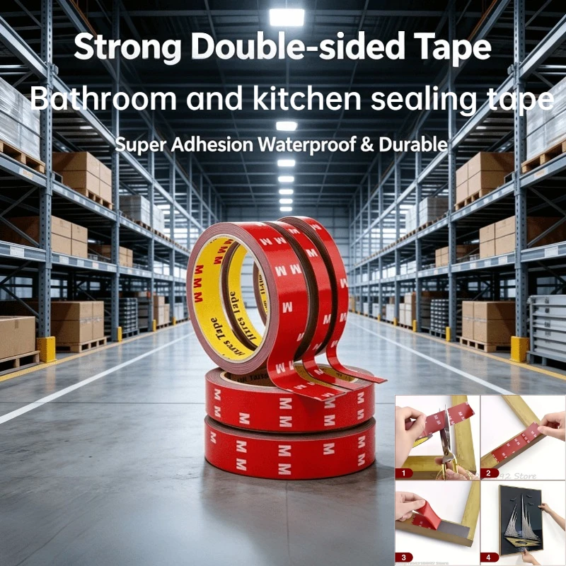 Automotive Adhesive Tape Double Sided Super Strong Double Sided Tape with High Viscosity for Automotive Use Fixed Adhesive Patch