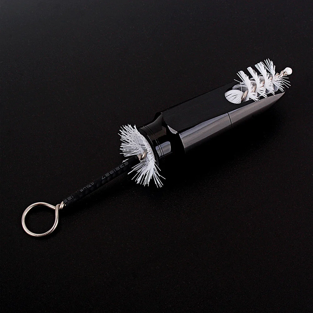 

2Pcs Saxophone Mouthpiece Set Delicate Craft Easy Blow Soprano Saxophone Music Instrument Accessories Cleaning Brush