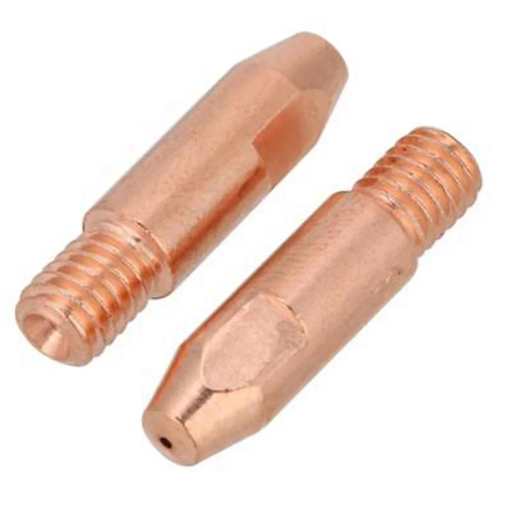 Punta de contacto para soplete de soldadura, punta de contacto de cobre M6 para soplete de soldadura MIG/MAG 24KD, boquillas de soldadura de 0,8/1,0/1,2mm, herramientas de soldadura